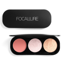 Focallure 3 Colors Bronzers Blush Highlighter Palette