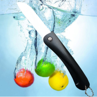 Folding Kitchen Ceramic Knife Colorful Eco Friendly Zirconium Oxide Fruit Ceramic Knife