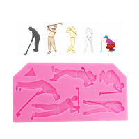 Food Grade Silicone Cake Mold Diy Chocalate Cookies Ice Tray Baking Tool Baseball Palyer Shape