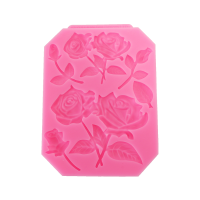 Food Grade Silicone Cake Mold Diy Chocalate Cookies Ice Tray Baking Tool Rose Shape