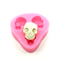 Food Grade Silicone Cake Mold Diy Chocalate Cookies Ice Tray Baking Tool Skull Shape