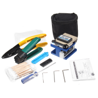 Ftth Splicing Splice Fiber Optic Stripping Tool Kits With Fiber Cleaver Fc 6s
