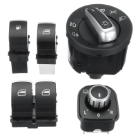 Fuel Headlight Folding Mirror Window Switches For Vw Eos Golf R32 Gti Mk 5 6