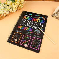 Fun Diy Doodling Scratch Painting Toy Big Blow Painting Children Educational Toys
