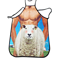 Funny Greedy Sheep Pattern Kitchen Apron For Women