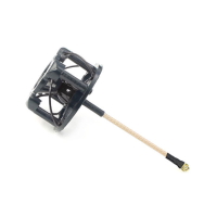 FuriousFPV 48mm 5.8G 1.7DBi RHCP Stubby Antenna U.FL with Cover Red/Black