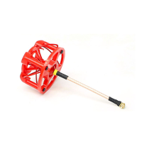 Furiousfpv Lhcp 48mm 5.8G 1.7Dbi Stubby Fpv Antenna With Cover U.Fl  Black/red