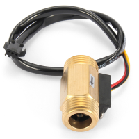 G1/2 Copper Hall Effect Liquid Water Flow Sensor Flowmeter Meter