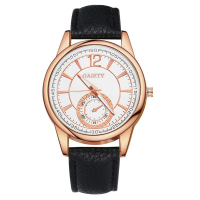 Gaiety G127 Fashion Women Quartz Watch Elegant Leather Strap Wrist Watch