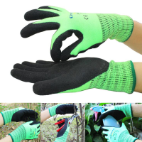Gardening Outdoor Thickened Warm Gloves Brushed Nitrile Coated Working Labor Protection Glove