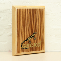 Gecko Percussion Pad 2 Zebra Wood Cajon Drum With Bag