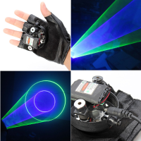 Gloves Green And Purple Swirl Laser Gloves 523nm 405nm 1mw/5mw