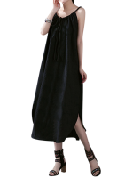 Gracila Embroidery Spaghetti Strap Women Dress