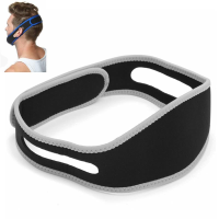 Gray Pink Anti Snoring Snore Stopper Chin Jaw Strap Supporter Sleep Improving Belt Brace