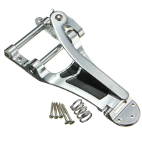 Guitar Tremolo Vibrato Bridge Tailpiece Hollowbody Archtop Chrome For Les Paul Guitar