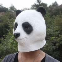 Halloween Animal Headgear Simulation Latex Panda Mask