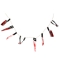 Halloween Decoration Terror God Of Death Sickle Ax Clamp The Saw Blood Knife Hang