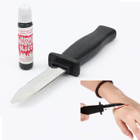 Halloween Fake Knife Blood Horrible Scary Tricky Prop