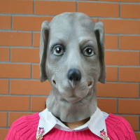 Halloween Party Props Tricky Realistic Dogs Caps Party Mask