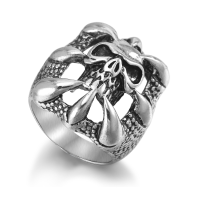 Halloween Punk Magic Dragon Ring Eight Claw Skeleton Gift Ring For Men
