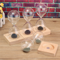 Hand Blown Glass Sand Magnet Magnetic Hourglass Timer Clock Gift Home Decor