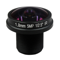 HD Fisheye CCTV Lens 5MP 1.8Mm M12*0.5 Mount 1/2.5 F2.0 180 Degree for Video Surveillance Camera