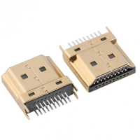 Hd Port A Male Plug Smt 19p 2 Row Pin 4 Feet 1 .6 Mm Pitch For Pcb