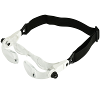 Headband 4.0X Bracket Tv Glasses Magnifier Loupe Goggles Magnifying Glass With Phone Holder Glasses Case