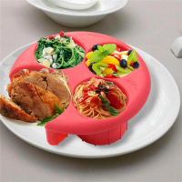 Healthy Diet Portion Control Plate Meal Measure Weight Loss Slimming Plan Manage