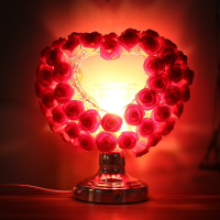 Heart Shape Rose Electric Oil Burner Touch Fragrance Lamp Home Decor