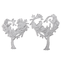 Heart Shaped Tree Pattern Scrapbooking Diy Album Card Paper Diary Craft Maker Metal Cutting Dies