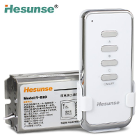 Hesunse 3 Channels Wireless Rf Remote Control High Power Lamp Switch