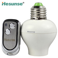 Hesunse E27 One Way Remote Control Lamp Bulb Holder 220v