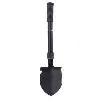 Hewolf Mini Folding Shovel Multi Functional Camping Survival Trowel Spade Pick Saw