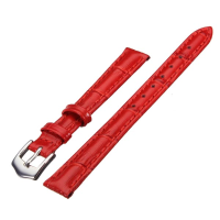 High Quality Pu Leather Red Women Wrist Watch Band