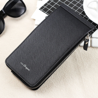 High Quality Pu Leather Zipper Around Long Wallet Handbag Card Holder Coin Purse For Men And Women