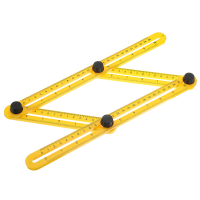 Hilda Template Tool Ruler Angle Adjustable Ruler Angle Measuring Tool Protractor Multi Angle Ruler