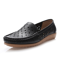 Hollow Out Women Flat Shoes Slip On Soft Loafers