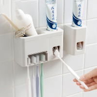 Honana BC 259 Wall Mounted Automatic Toothpaste Squeezer Dispenser With Toothbrush Holder Set Bathroom
