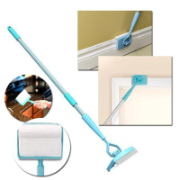 Honana Bc 868 Bathroom Baseboard Buddy Extendable Bathtub Clean Brush Microfiber Glide Cleaning Dust Brush