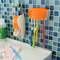 Honana Bx 115 Bathroom Automatic Toothpaste Dispenser Squeezer Toothbrush Holder Set
