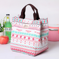 Honana Cf Lb012 Cotton Linen Large Capacity Insulated Cooler Lunch Tote Bag Travel Picnic Handbag
