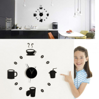 Honana Dx X3 Creative 3d Acrylic Mirror Wall Sticker Quartz Clocks Watch Large Home Decor