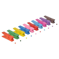 Honana Hn Ch011 10pcs Colorful Wodden Clothespins Durable Photo Paper Peg Pin Craft Clips