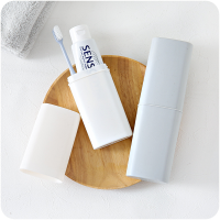 Honana Simple Design 2 Color Options Travel Portable PP Toothbrush Toothpaste Holder Storage Box