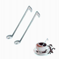 Honana Stainless Steel Long Handle Music Shape Tea Coffee Stirring Cooking Spoon Scoop Tea Spoon