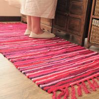 Honana Wx 338 50x80cm Cotton Linen Carpet Kitchen Long Mats Bedroom Bathroom Door Mat Absorbent Foot Pad