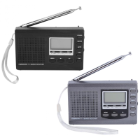 HRD 310 Portable Mini FM MW SW Digital Alarm Clock FM Radio Receiver