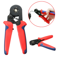 HSC8 6 4A 0.25 6Mm² AWG23 10 Self Adjusting Ratcheting Ferrule Crimper Plier
