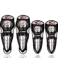 Hx P19 Motorcycle Stainless Armor Racing Protective Elbow Knee Pads